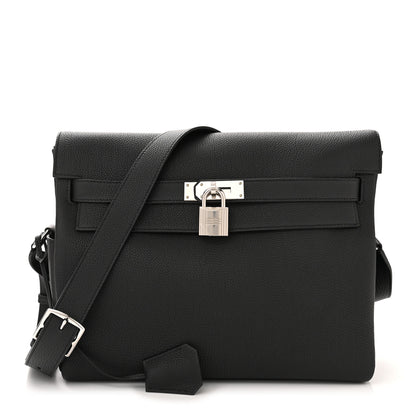 Hermes Togo Kelly Messenger GM Black 1 of 10