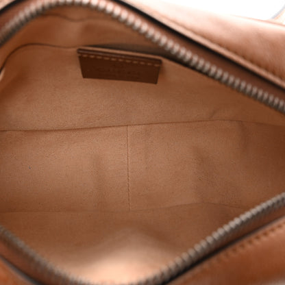 Gucci Glazed Calfskin Matelasse Diagonal Mini GG Marmont Chain Shoulder Bag Cuir 6 of 10