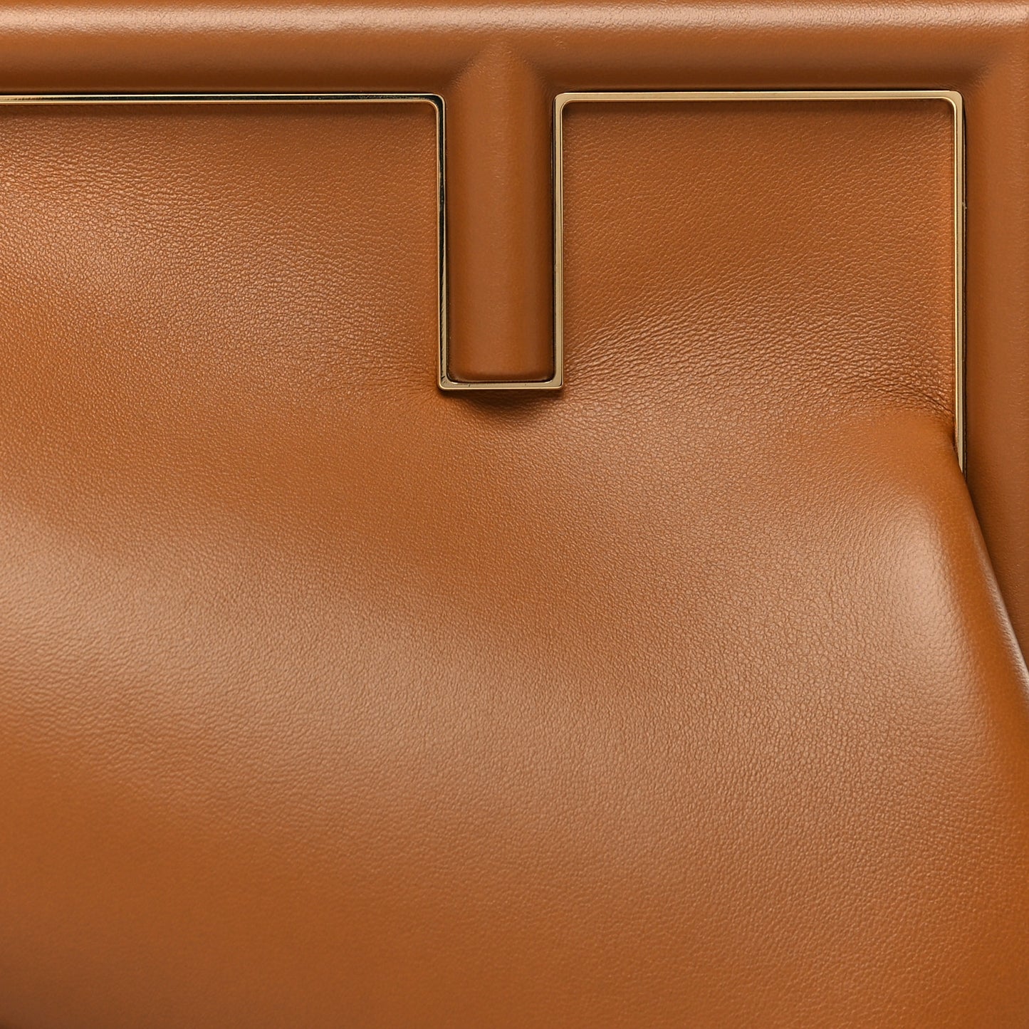 Shiny Nappa Small Fendi First Caramello