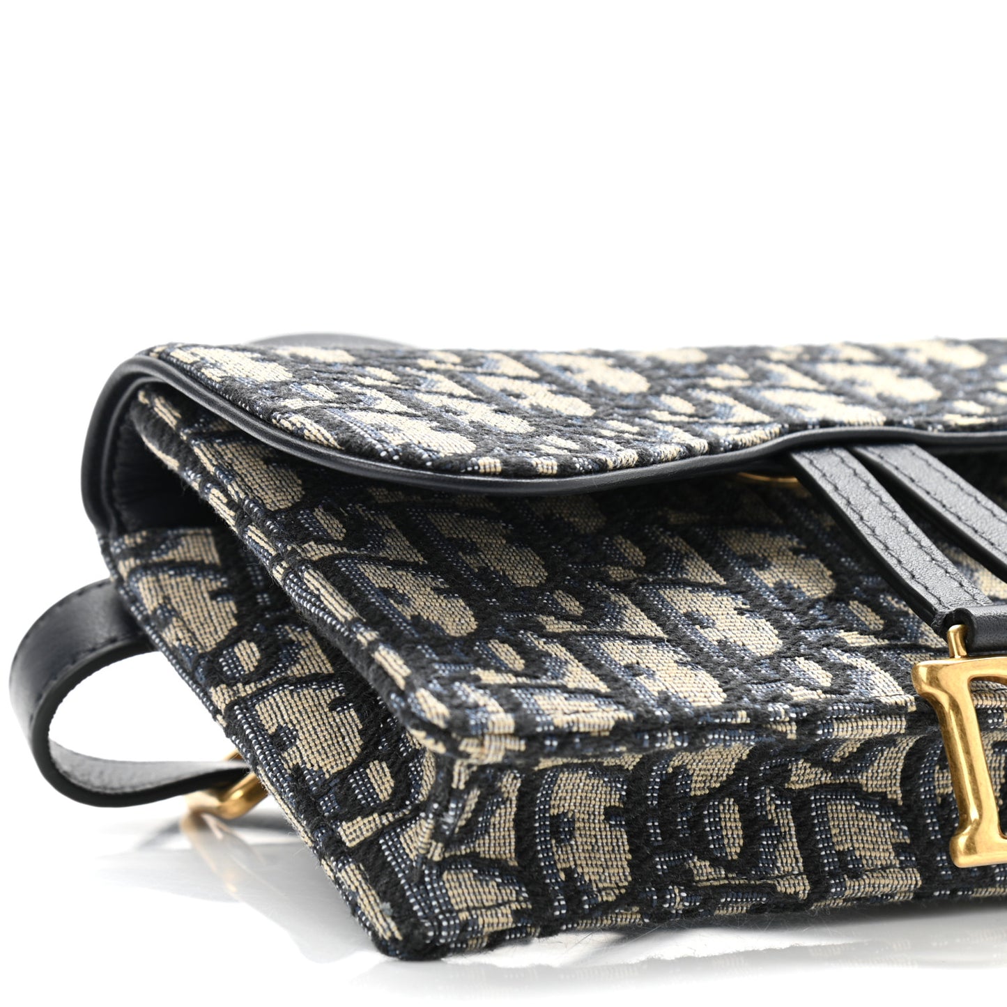 Oblique Saddle Belt Bag Blue
