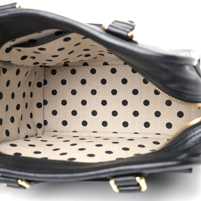Loewe Grained Calfskin Cruz Tote Black 5 of 11