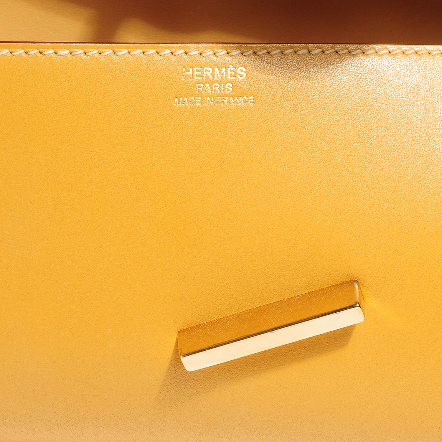 Hermes Veau Tadelakt Egee Clutch Soleil 5 of 9