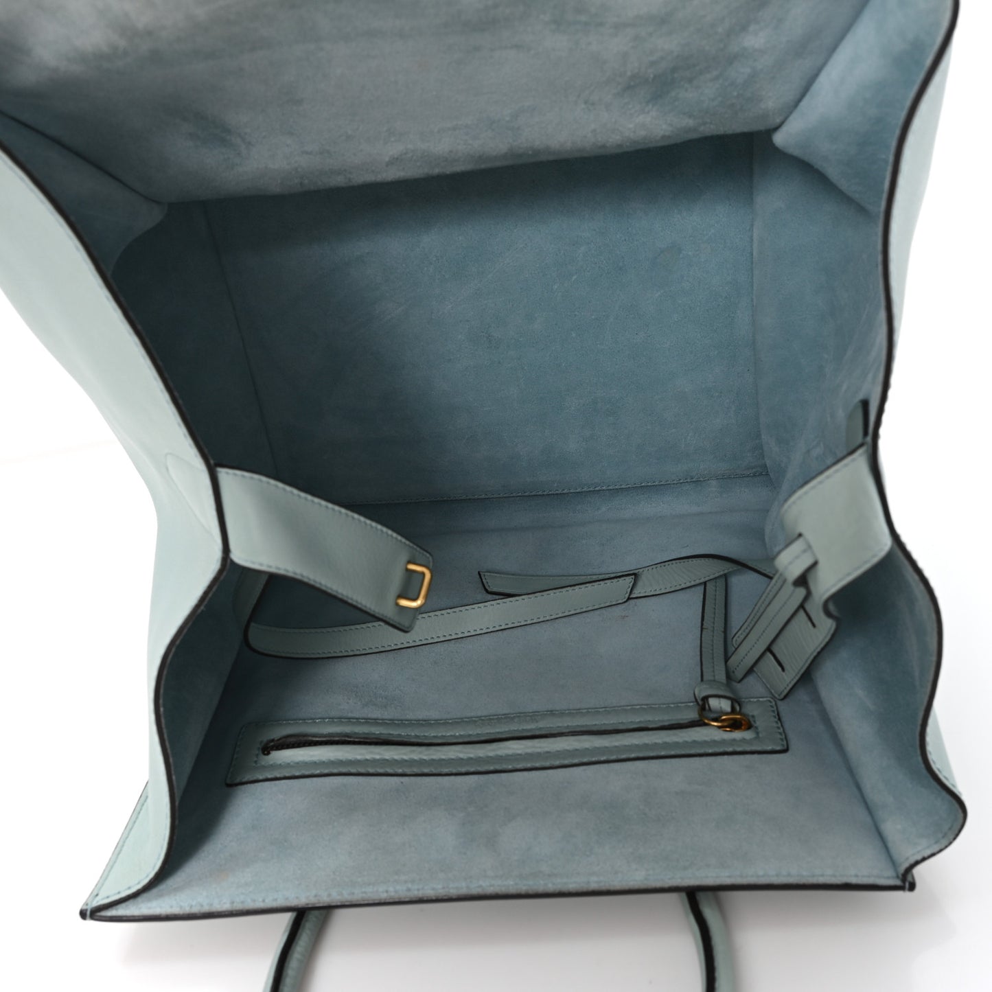 Supple Calfskin Medium Phantom Luggage Glacier