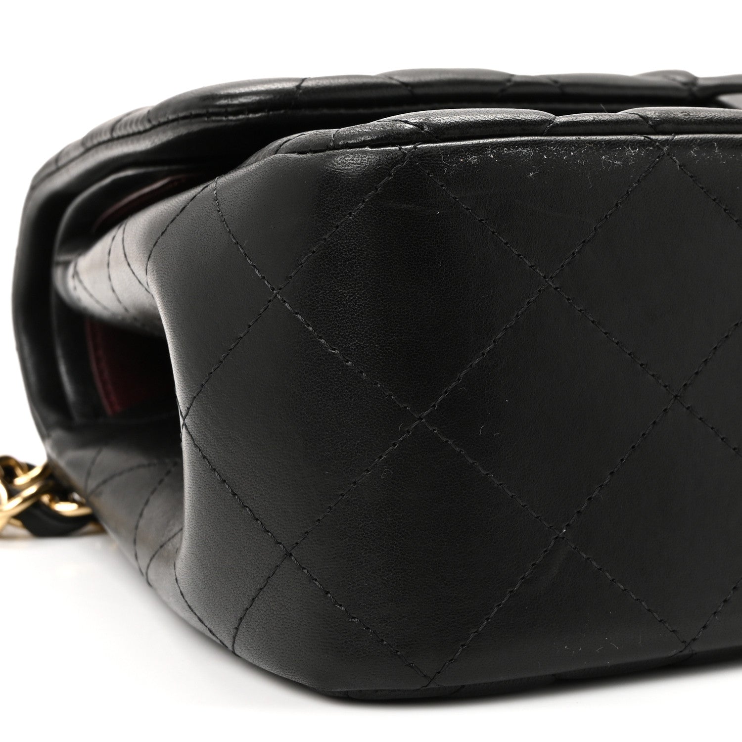 Chanel Lambskin Quilted Jumbo Double Flap Black 9 of 10