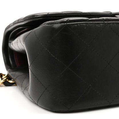 Chanel Lambskin Quilted Jumbo Double Flap Black 9 of 10