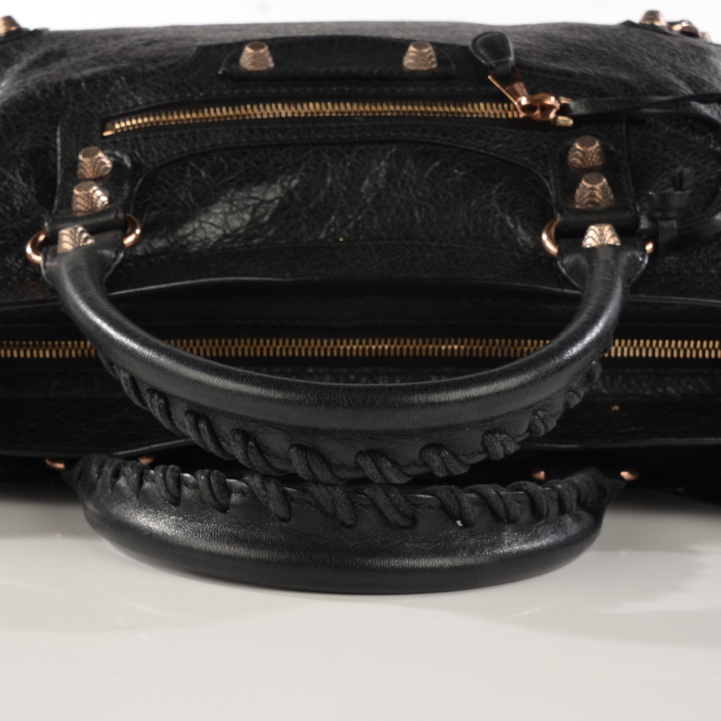 Agneau Giant 12 Rose Gold Hardware City Black