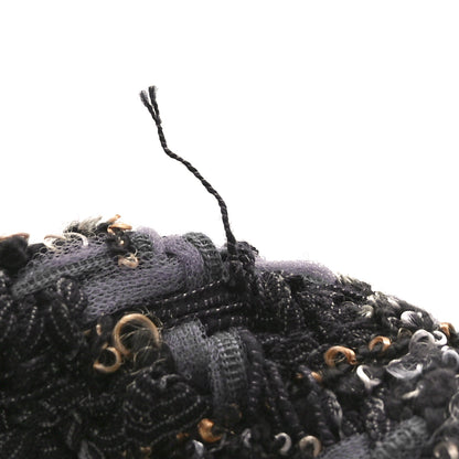 Chanel Cotton Tweed CC Beret M Black Multicolor 9 of 10