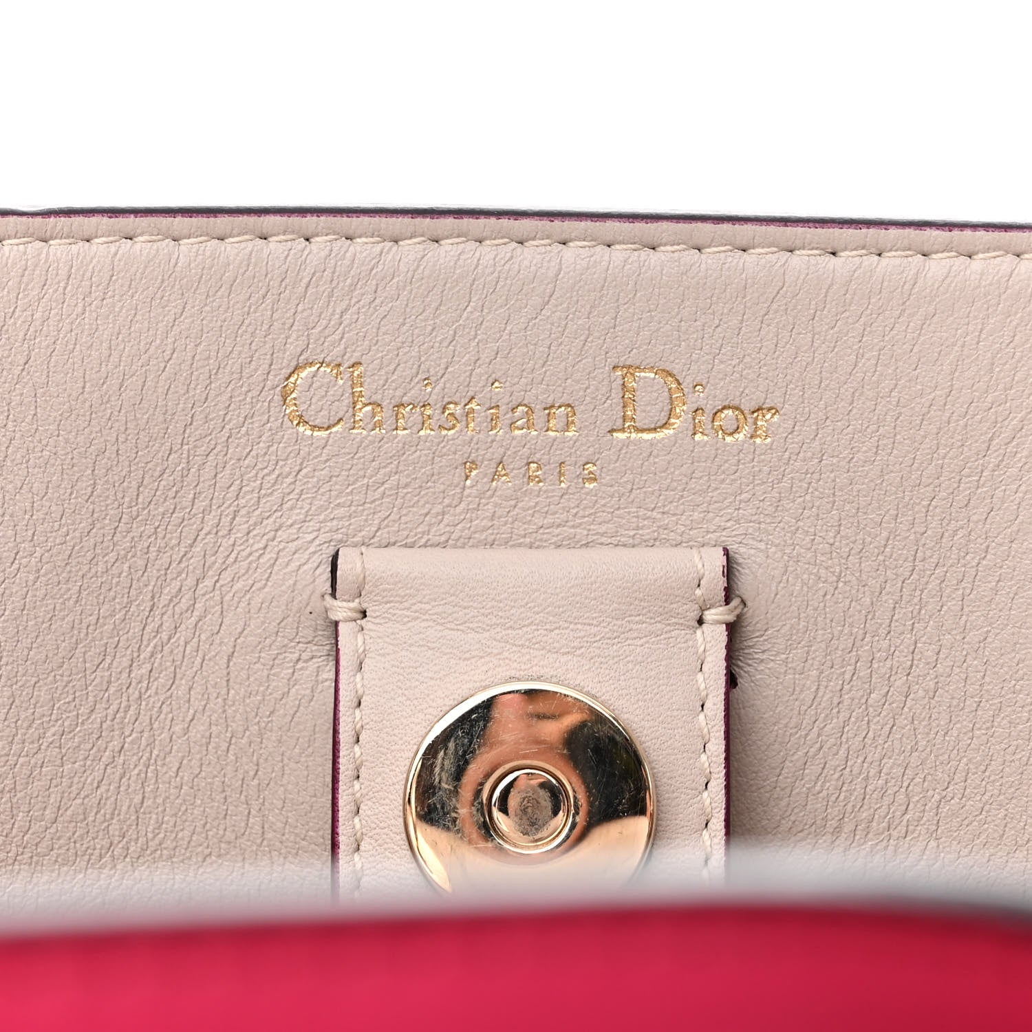 Christian Dior Smooth Calfskin Medium Diorissimo Tote Fuchsia 7 of 10