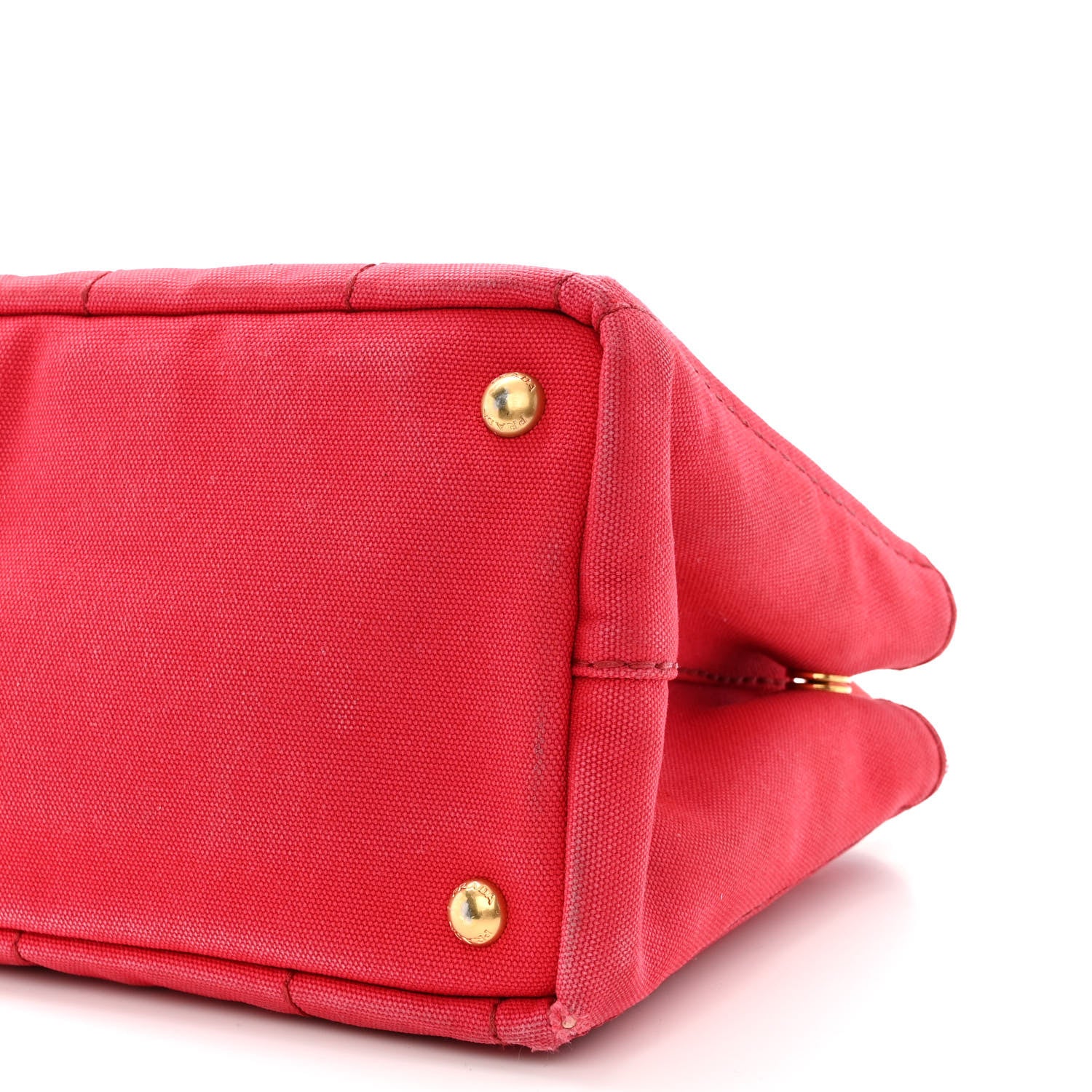 Prada Canapa Small Logo Tote Rosso 11 of 12