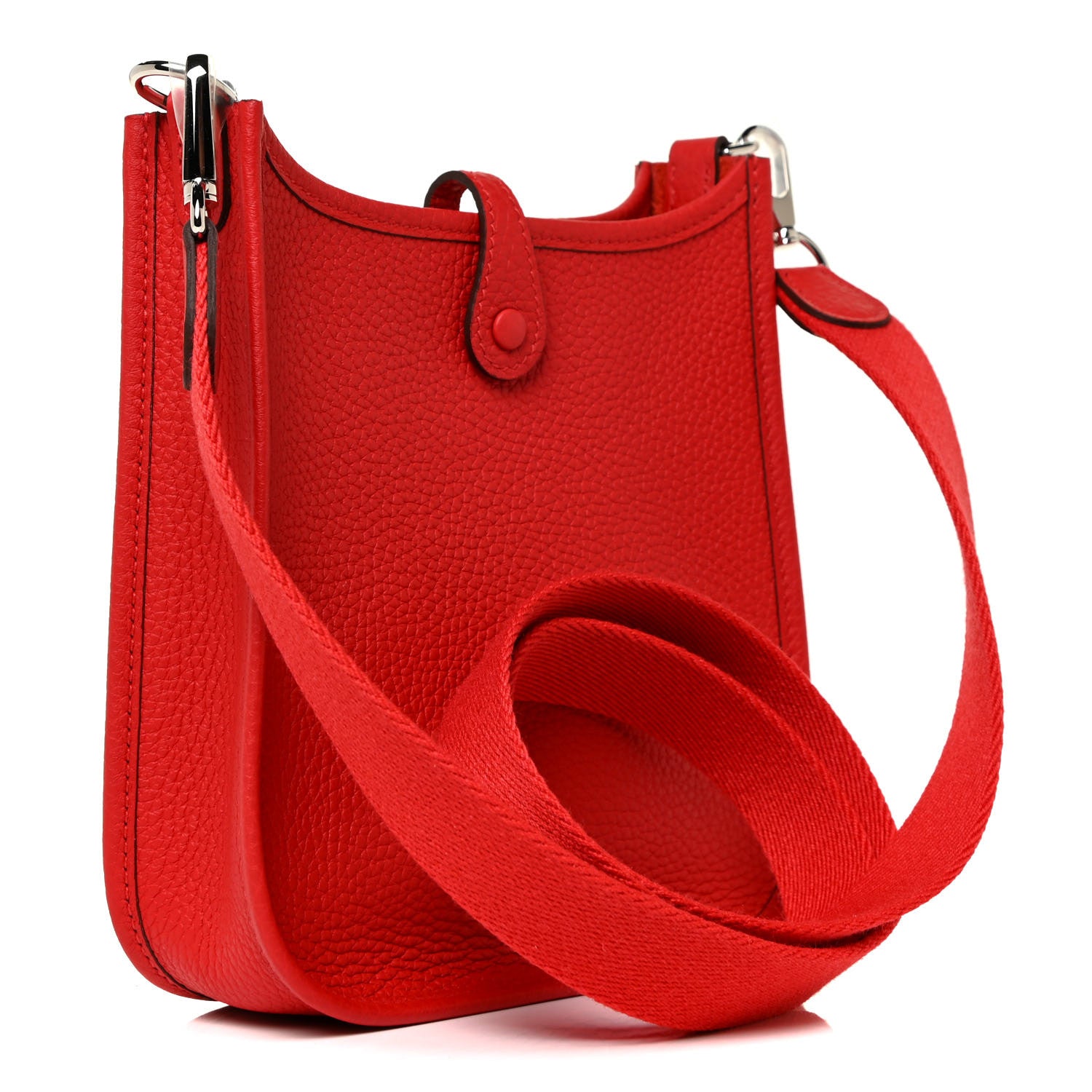 Hermes Taurillon Clemence Evelyne TPM Rouge De Coeur 3 of 11