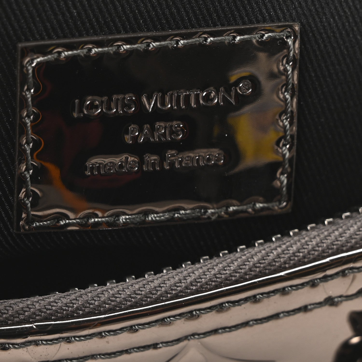 Louis Vuitton Mirror Monogram Heritage Keepall Bandouliere 25 Gunmetal 6 of 10