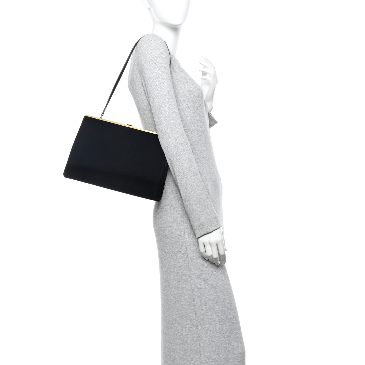 Velvet Large Le Anne-Marie Shoulder Bag Black