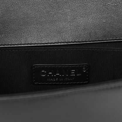 Chanel Calfskin Quilted Medium Boy Flap Black 6 of 12