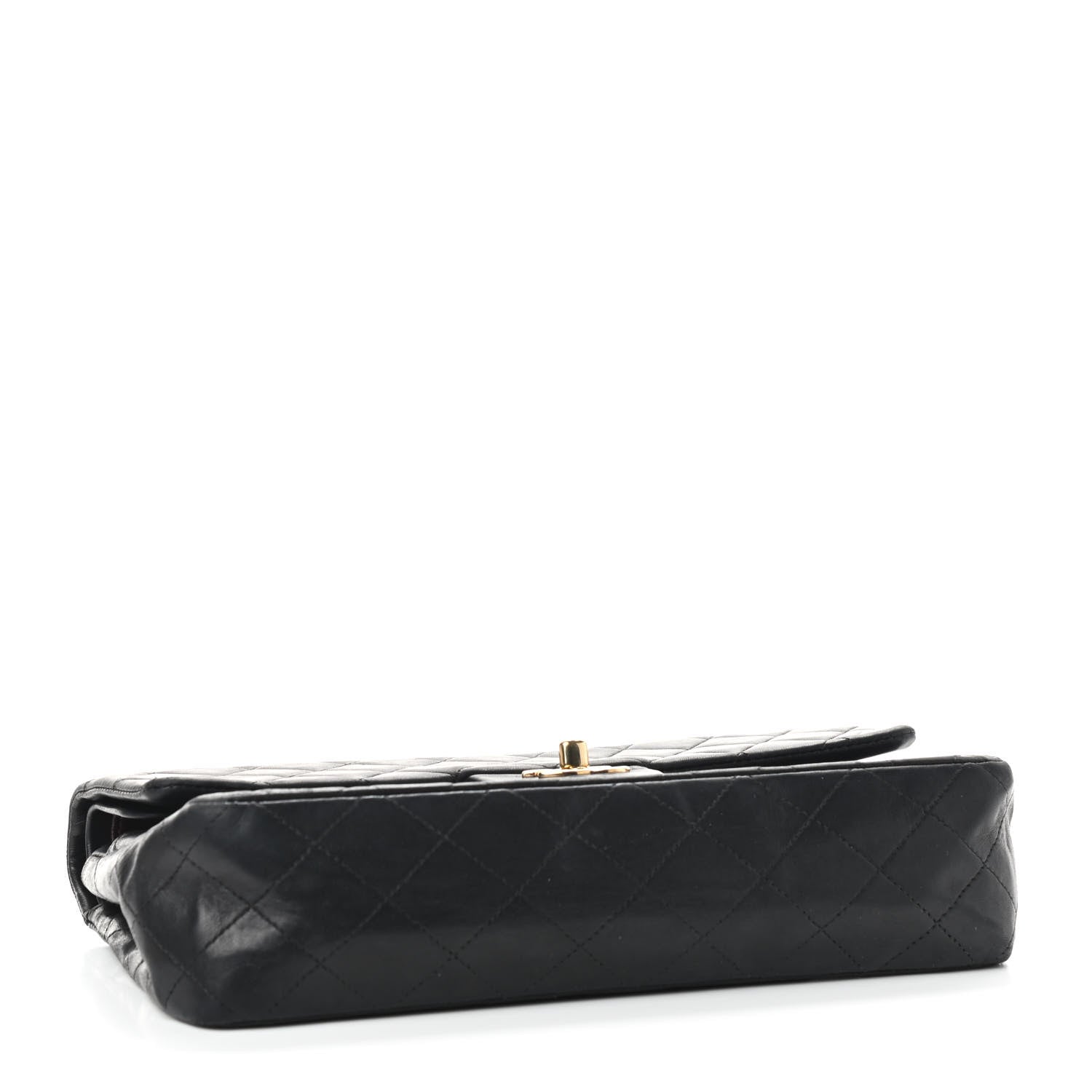 Chanel Lambskin Quilted Medium Double Flap Black 3 of 9