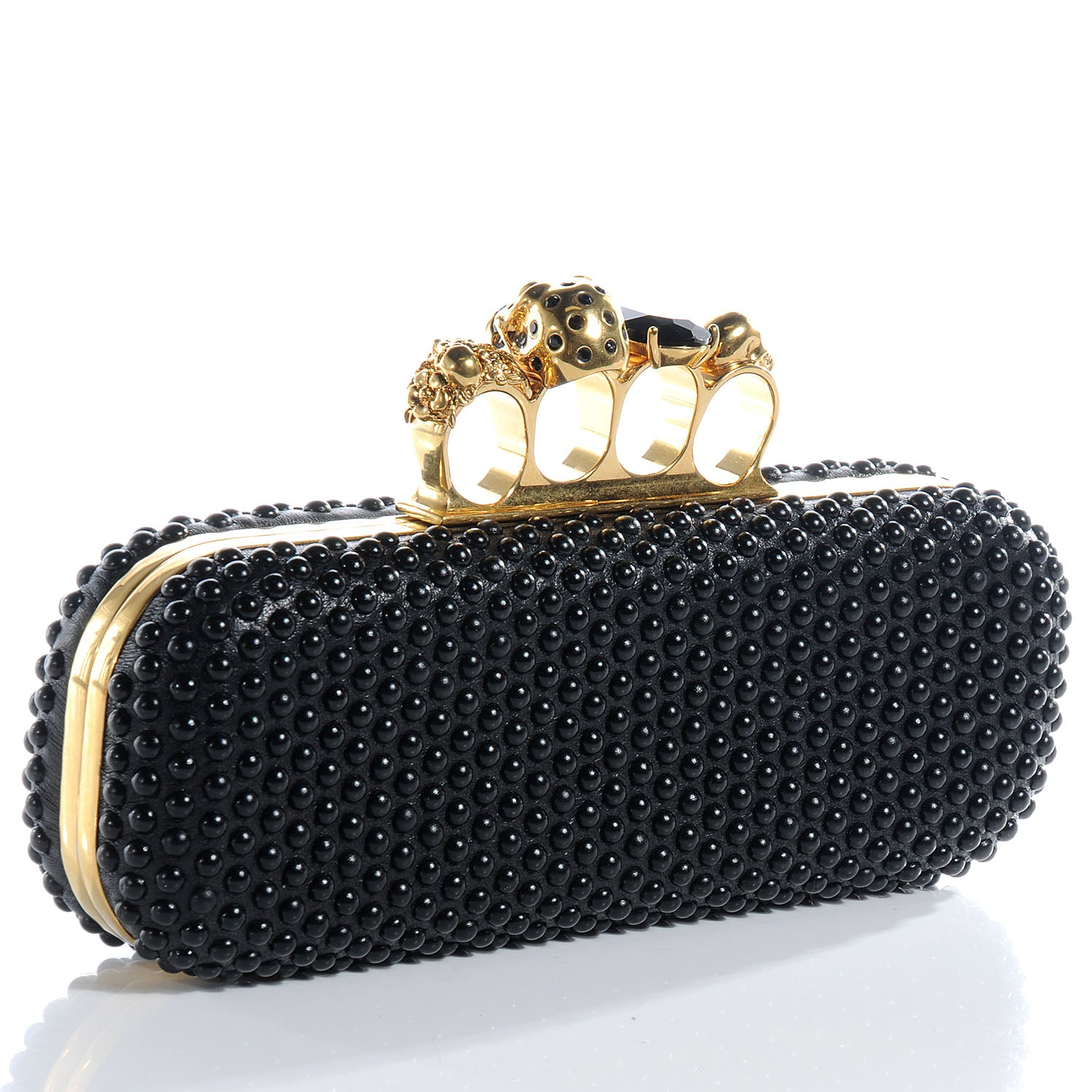 Alexander McQueen Studded Knucklebox Clutch Black 3 of 8