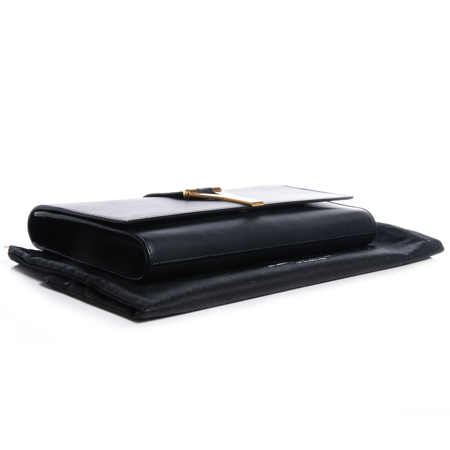 Saint Laurent Calfskin Classic Y Clutch Black 4 of 8