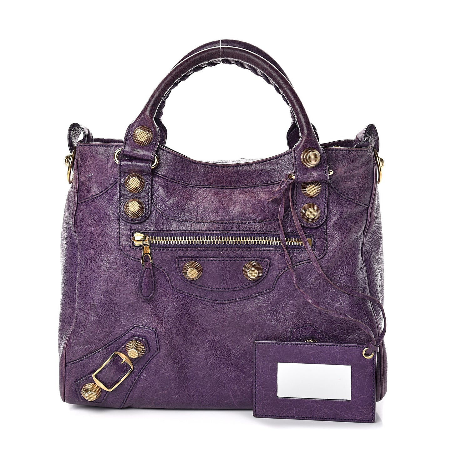 Agneau Giant 21 Gold Hardware Velo Dark Violet
