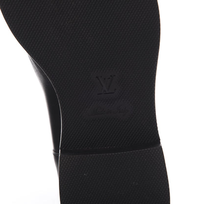 Louis Vuitton Calfskin Overdrive Flat Half Boots 35 Black 6 of 8