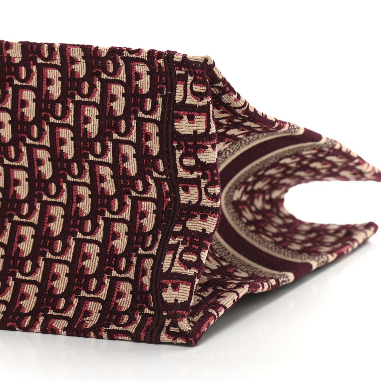 Oblique Large Book Tote Burgundy Multicolor