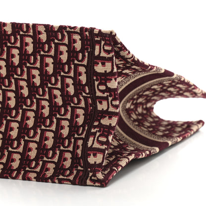 Christian Dior Oblique Large Book Tote Burgundy Multicolor 8 of 8