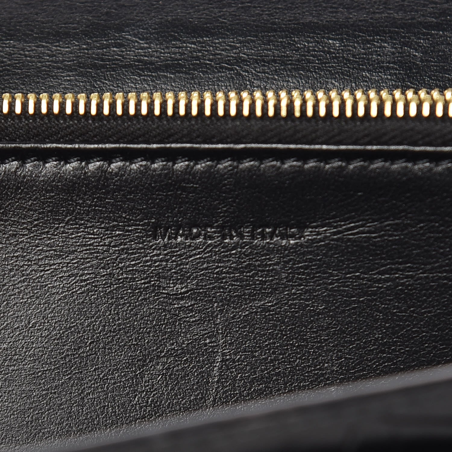 Celine Crocodile Embossed Calfskin Large Flap Wallet Black 7 of 8