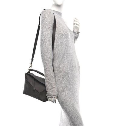 Loewe Soft Grained Calfskin Puzzle Edge Bag Dark Grey 2 of 10
