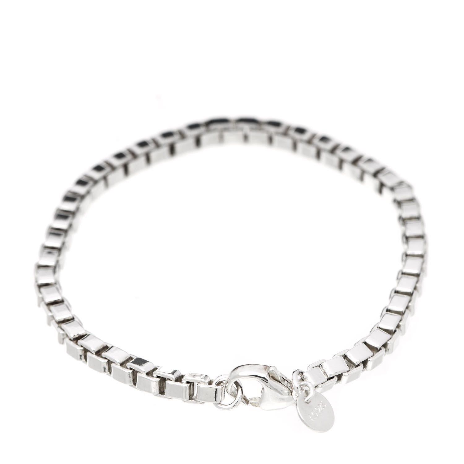 Tiffany Sterling Silver 4mm Venetian Link Bracelet 3 of 5