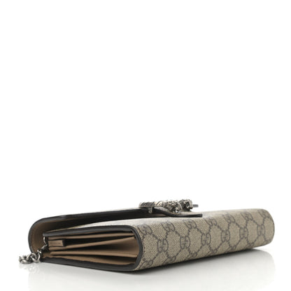 Gucci GG Supreme Monogram Mini Dionysus Chain Wallet Beige Taupe 4 of 12