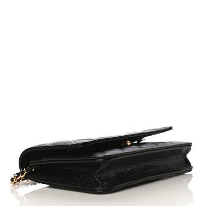 Chanel Caviar Quilted Wallet On Chain WOC Black 4 of 12