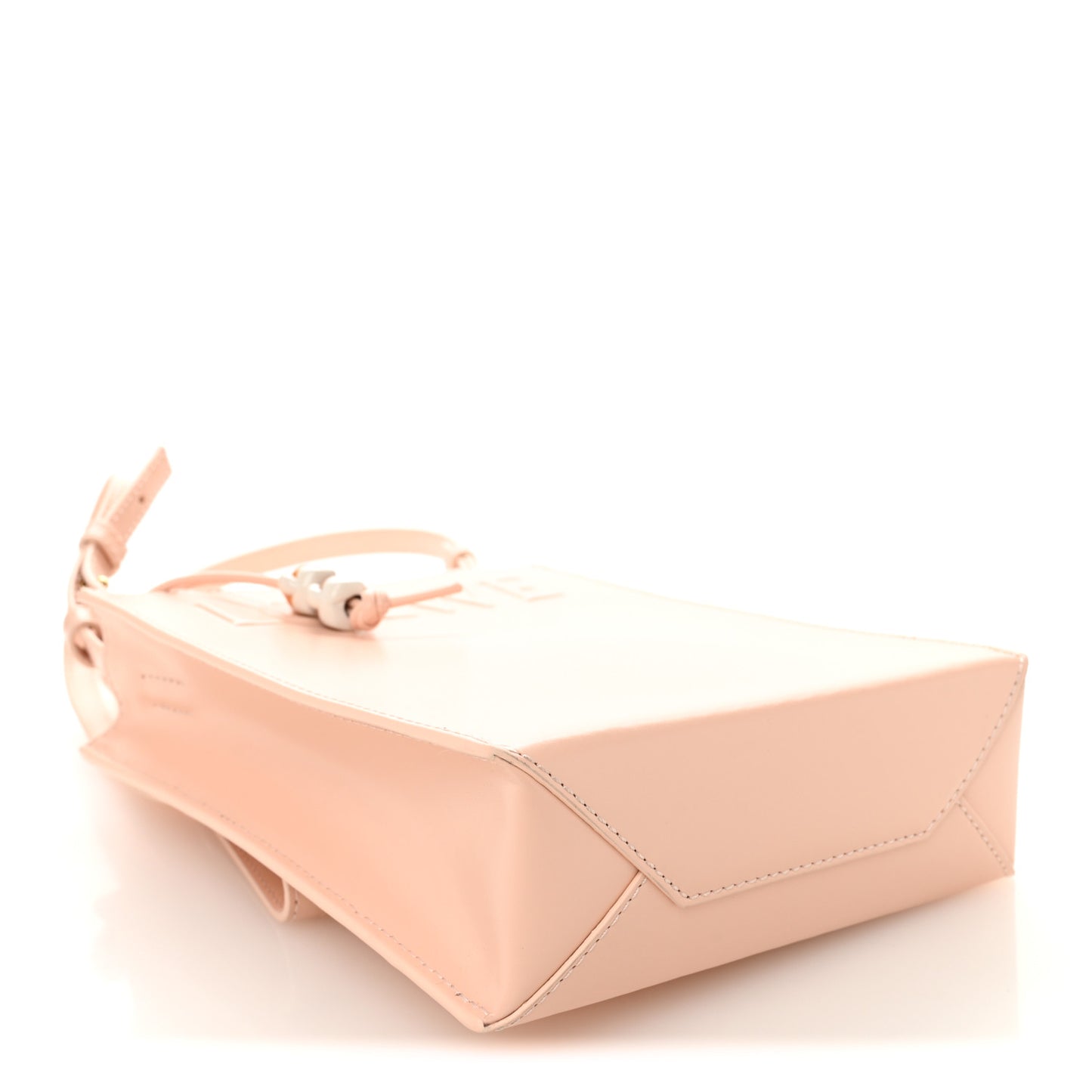 Smooth Calfskin Logo Small A5 Tote Pink