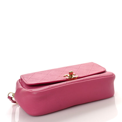 Chanel Goatksin Quilted Casual Trip Waist Bag Pink 4 of 9