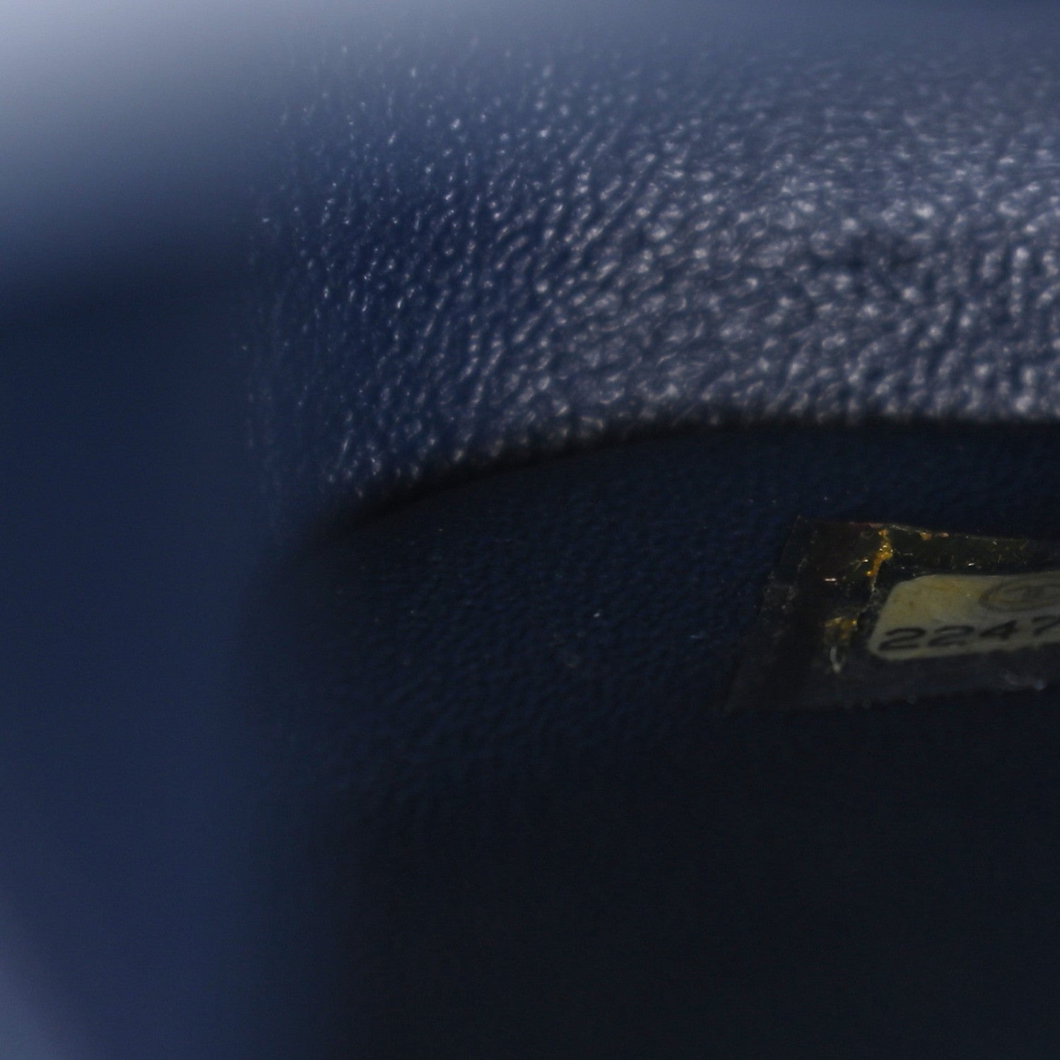 Chanel Caviar Chevron Quilted Jumbo Double Flap Navy 7 of 12