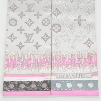 Louis Vuitton Silk Monogram Map Bandeau Pearl Pink 3 of 3