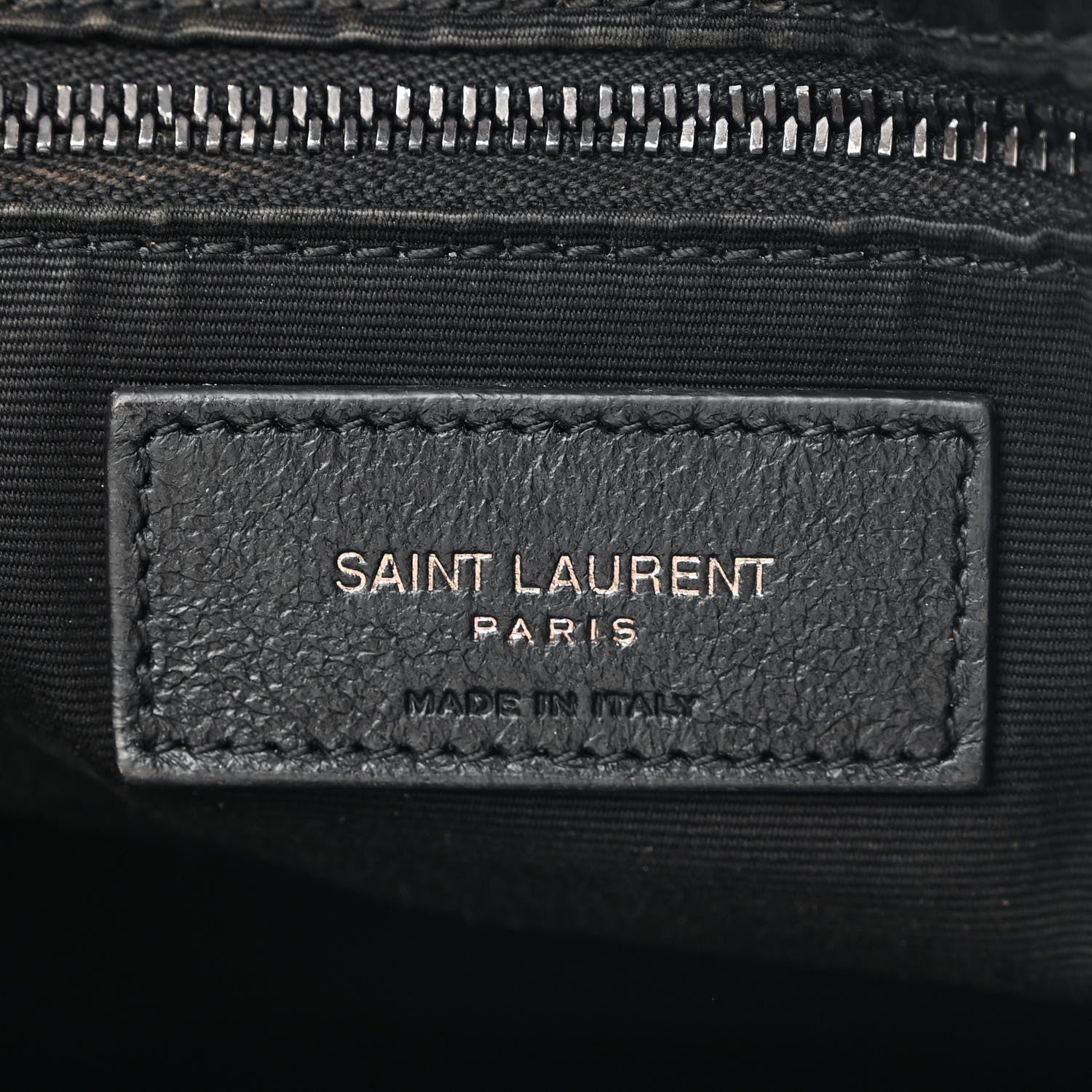 Saint Laurent Crinkled Calfskin Matelasse Monogram Medium Niki Shopper Tote Black 6 of 11