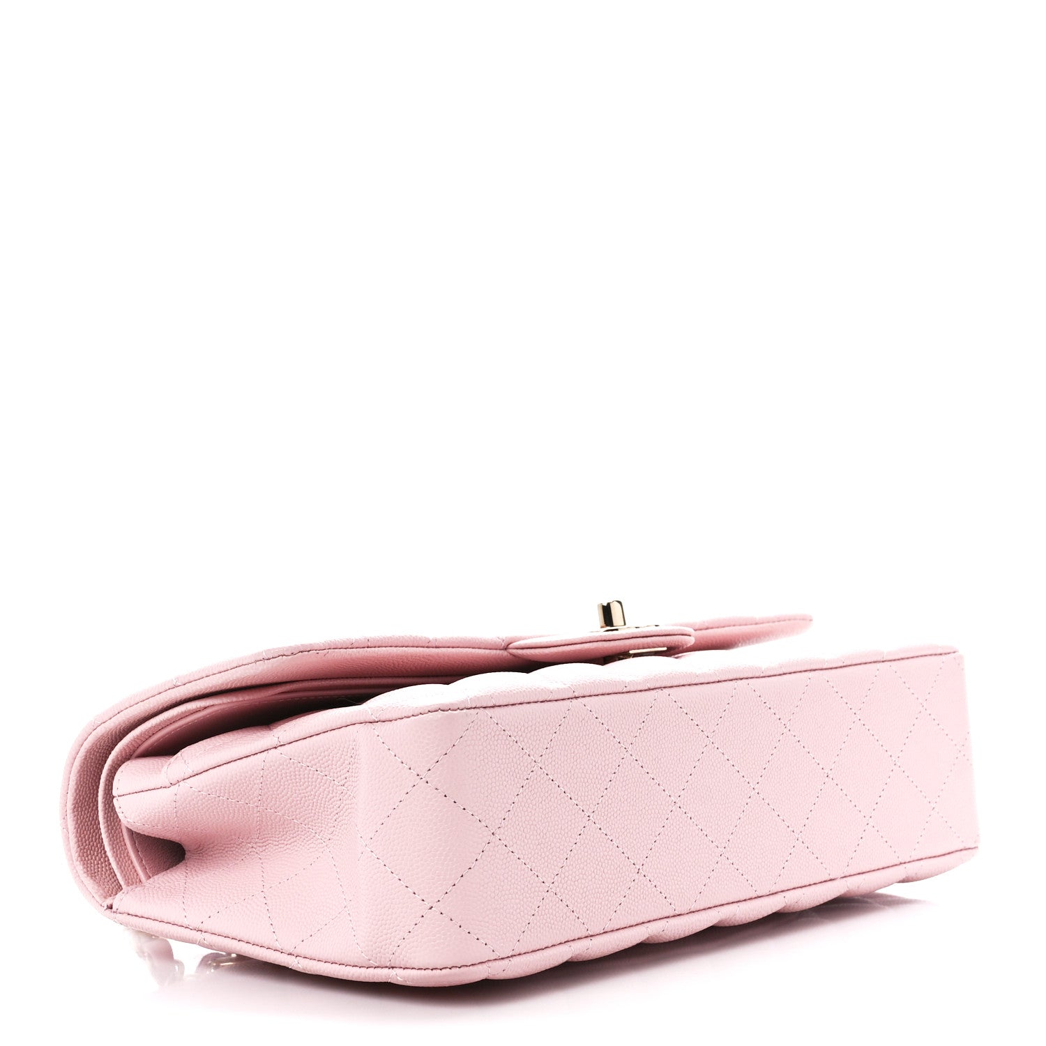 Chanel Caviar Quilted Medium Double Flap Light Pink 4 of 12