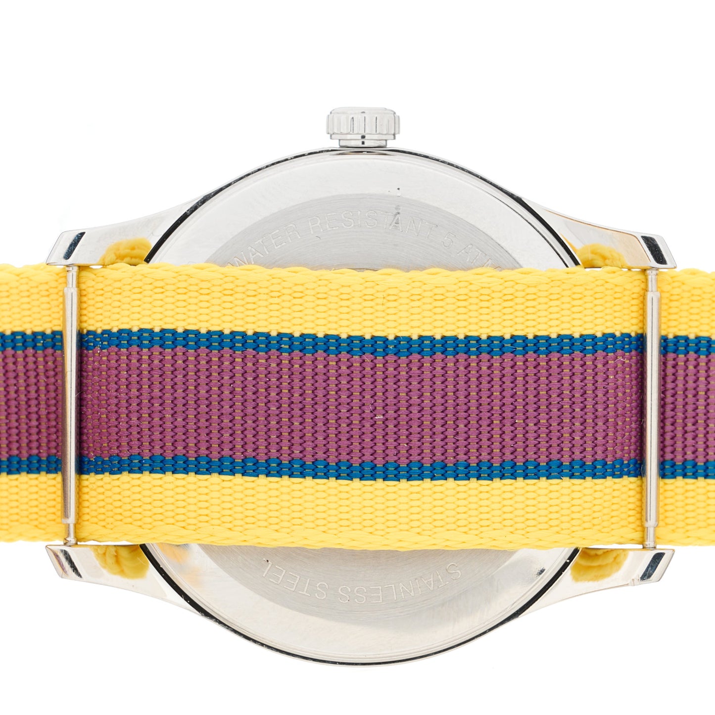 Stainless Steel Nylon 38mm G-Timeless Web Quartz Watch Yellow