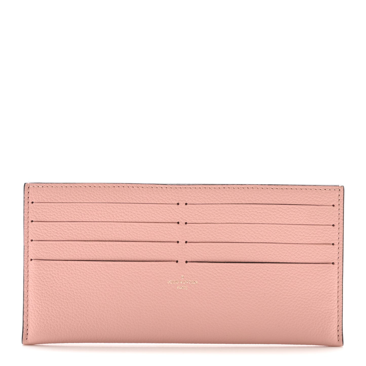 Calfskin Felicie Card Holder Insert Rose Poudre
