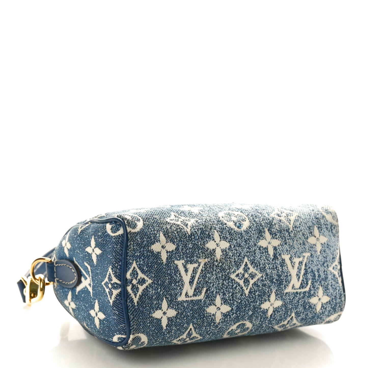 Monogram Jacquard Denim Nano Speedy Bandouliere Bleu