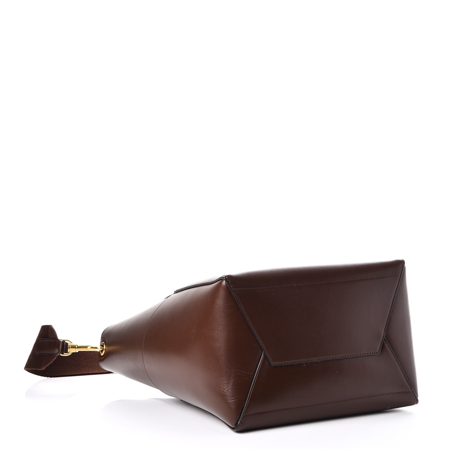 Celine Supersoft Calfskin Sangle Bucket Bag Burgundy 4 of 8