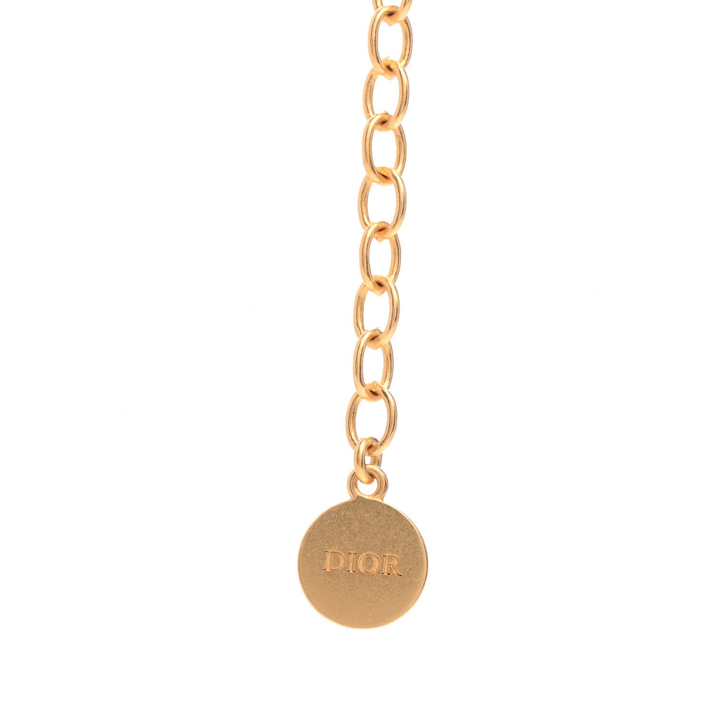 Metal Petit CD Choker Necklace Gold