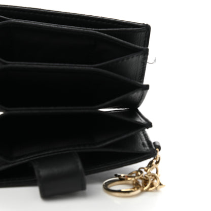 Christian Dior Lambskin Cannage Lady Dior 5-Gusset Card Holder Black 5 of 8
