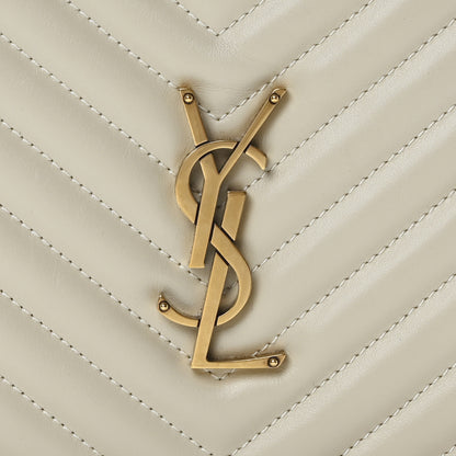 Saint Laurent Calfskin Matelasse Monogram Lou Camera Bag Crema Soft 8 of 11