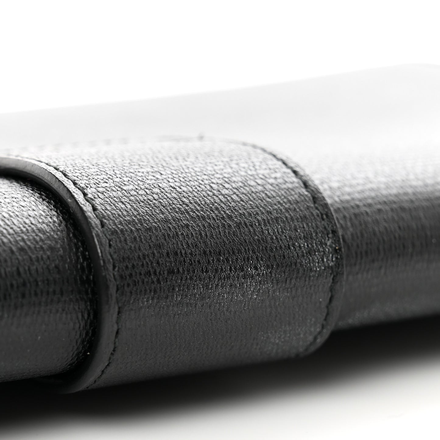 Textured Calfskin Classic Y Ligne Clutch Black
