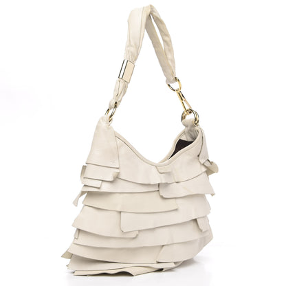Saint Laurent Chevre Ruffle Saint Tropez White 3 of 14