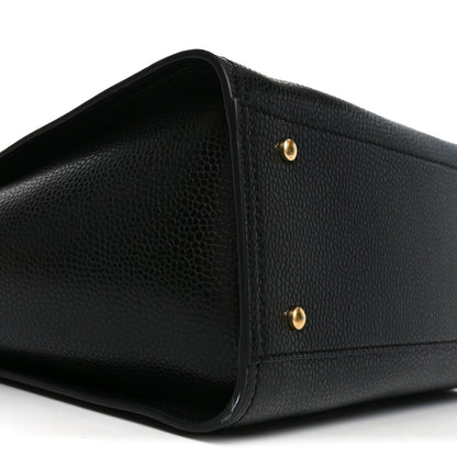Chanel Calfskin Small Deauville Tote Black 10 of 11