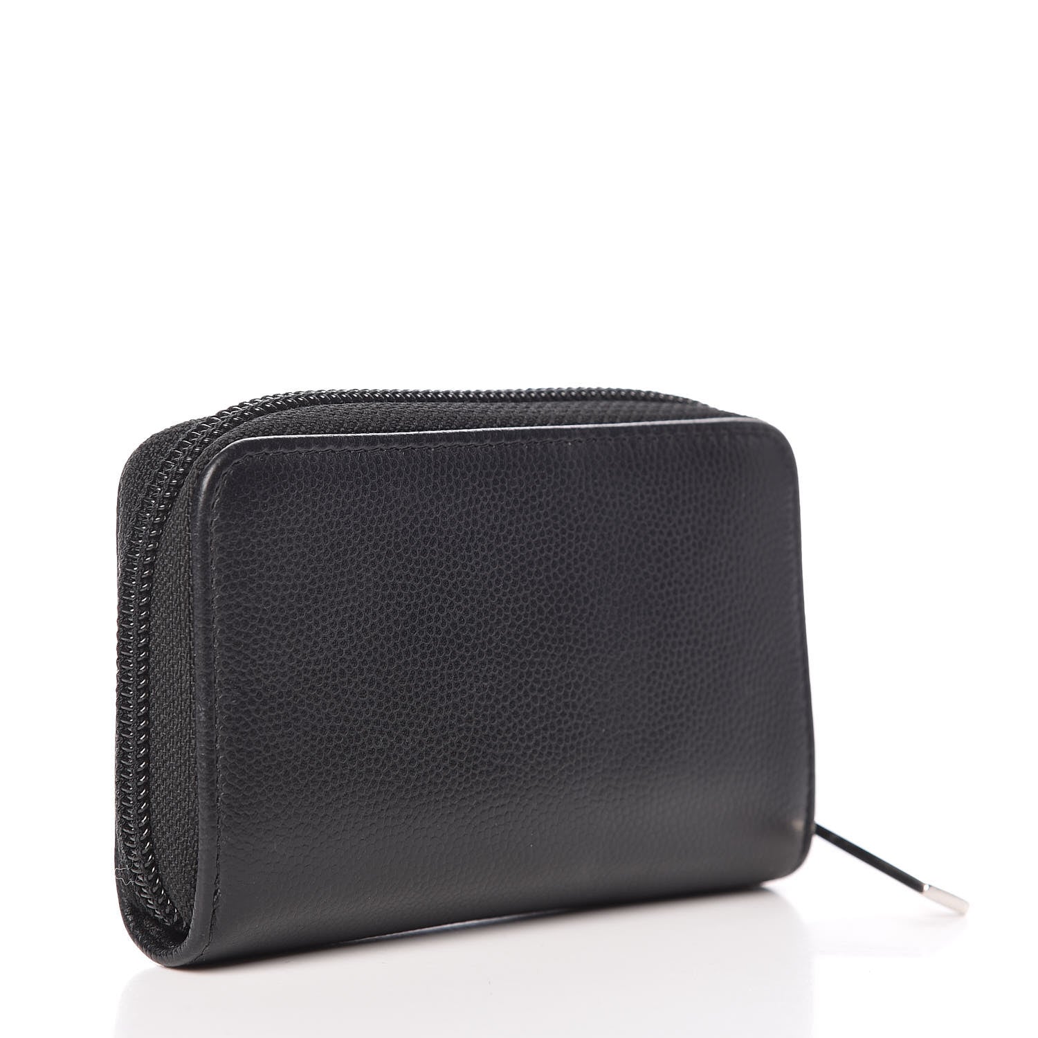 Chanel Caviar Timeless CC Zip Around Coin Purse Black 3 of 8