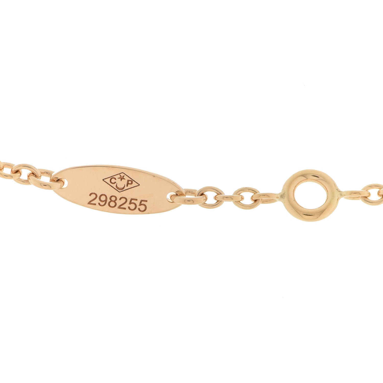 Christian Dior 18K Yellow Gold Diamond Mimirose Pendant Necklace 6 of 7