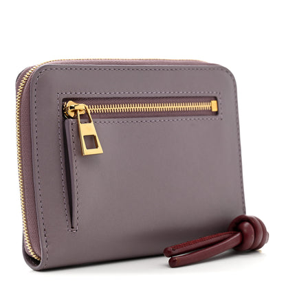 Loewe Calfskin Compact Knot Zip Around Wallet Dirty Mauve 3 of 7