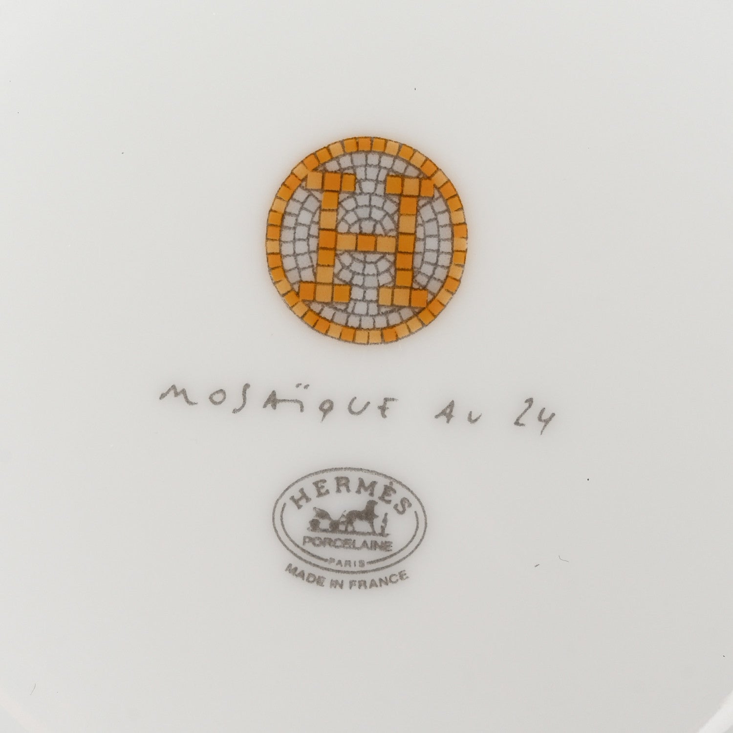 Hermes Porcelain Mosaique au 24 Mug Gold 8 of 10