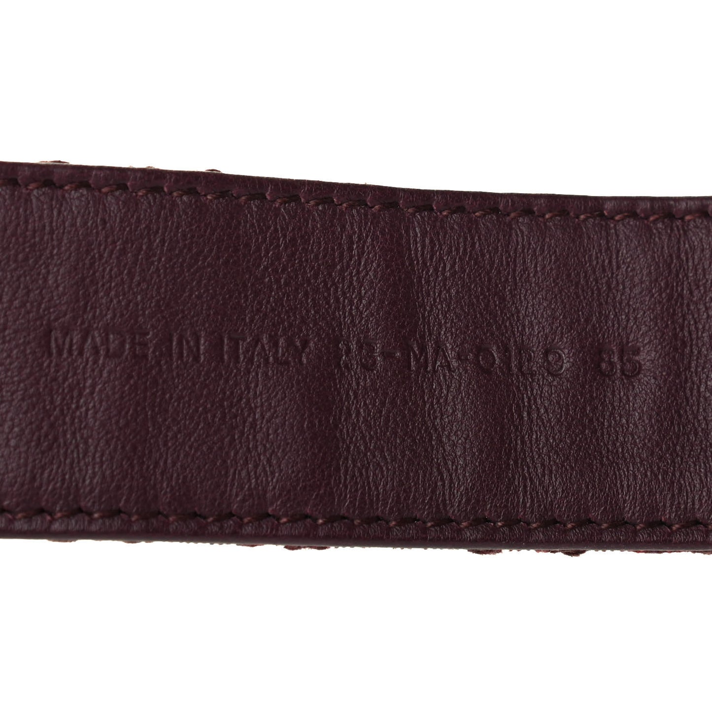 Oblique 35mm Diorquake Belt 85 Burgundy Multi